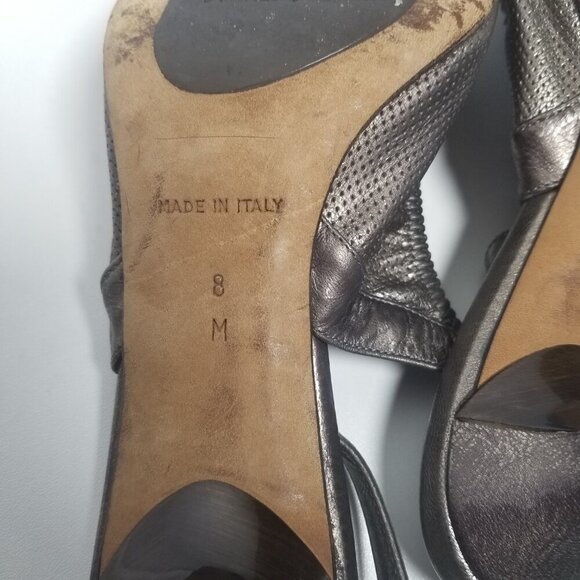 Donale Pliner Women's Brown/Bronze Courture Slingback Kitten Heel Shoes Sz 8M - Picture 8 of 15